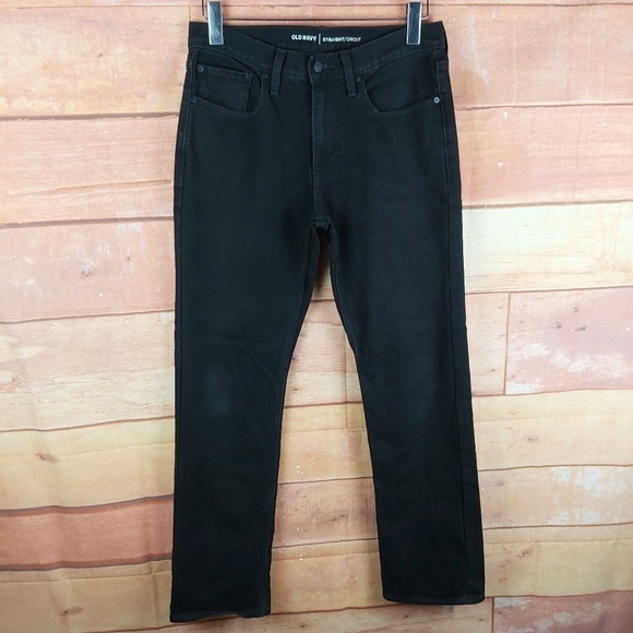 📣2/40$📣 OLD NAVY straight leg black men's jeans size 30 - Picture 8 of 9